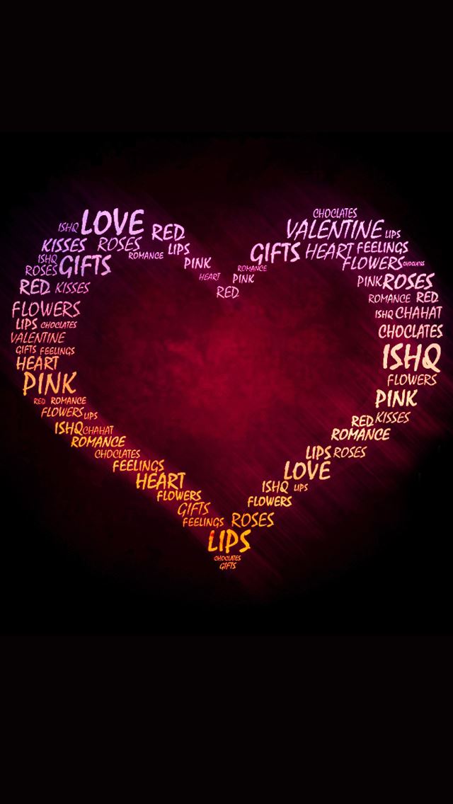 640x1136 Love of my heart - valentine's day iPhone Wallpaper