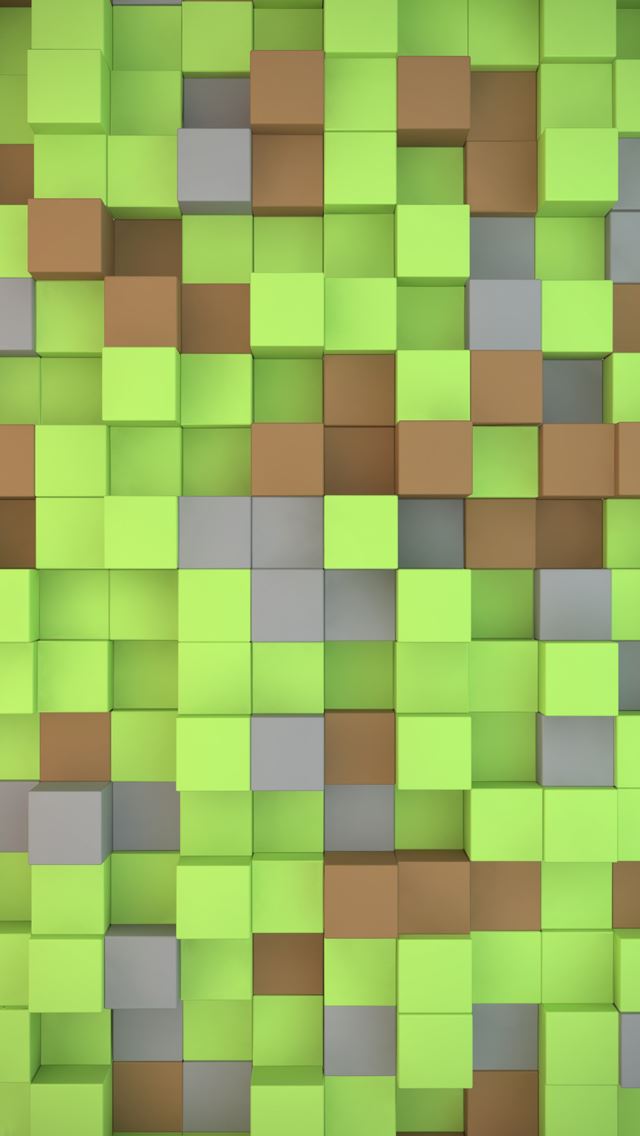 640x1136 Minecraft cubes - minecraft iPhone Wallpaper