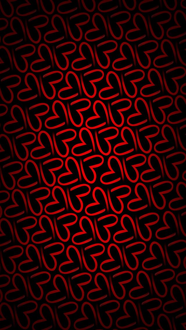 640x1136 Minimalistic pattern red love -  iPhone Wallpaper