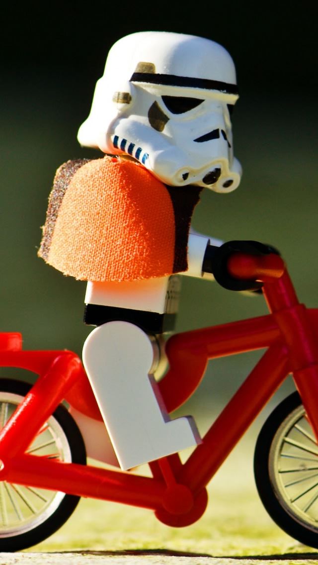 640x1136 Funny Biker - robot iPhone Wallpaper