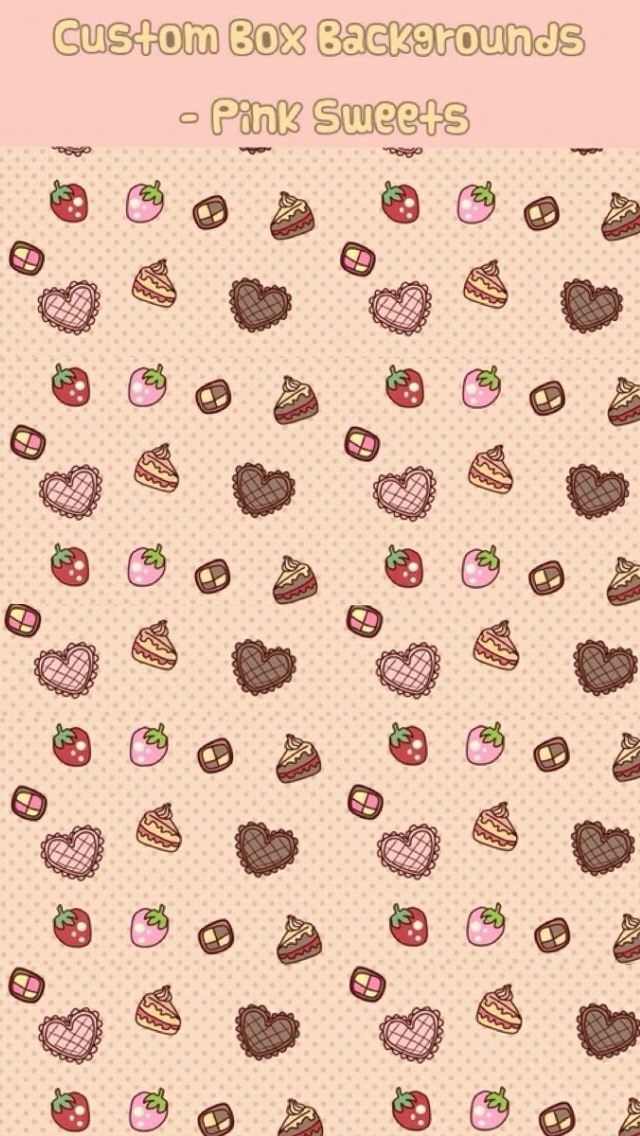 640x1136 Dessert patterned background - cake iPhone Wallpaper