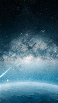 Space Meteorite Planet Rain wallpaper