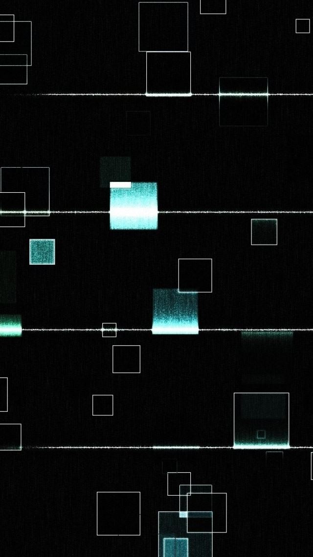 640x1136 Squares Lines White Black - aesthetic iPhone Wallpaper