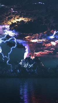 Angry Volcano wallpaper