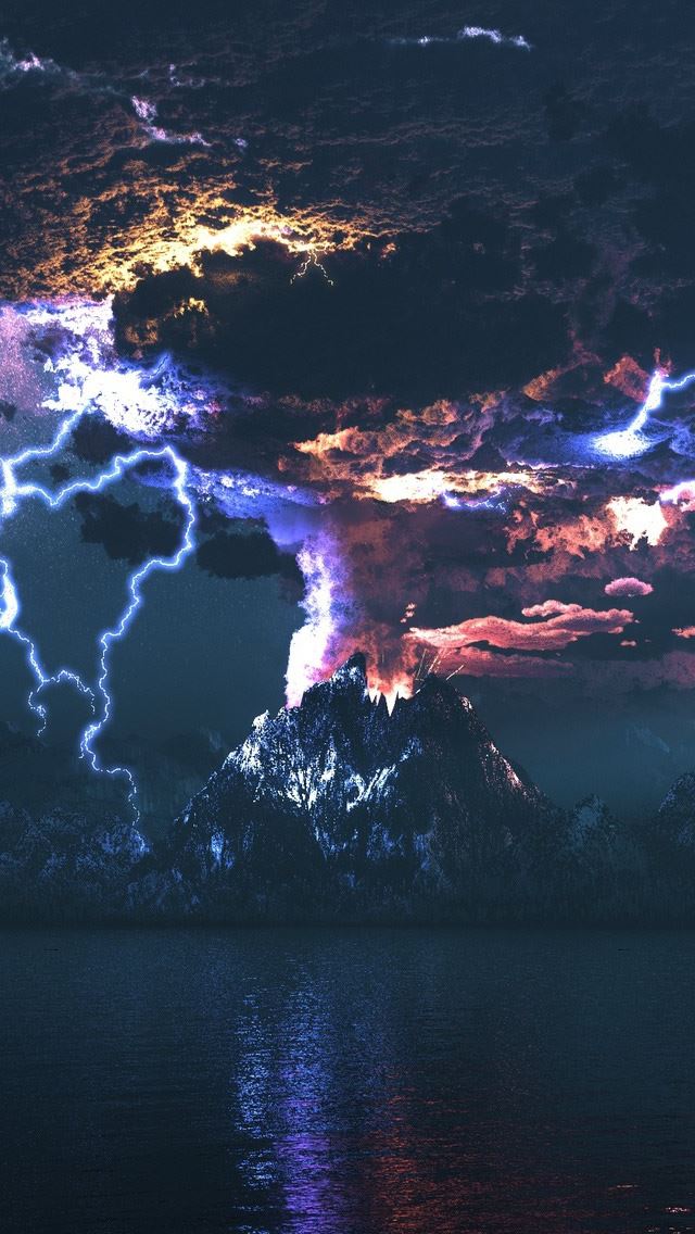 640x1136 Angry Volcano - volcano iPhone Wallpaper