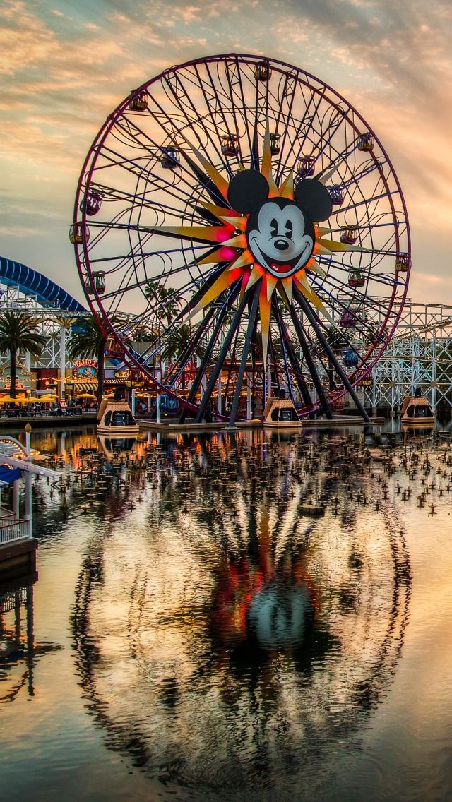 640x1136 California Adventure - lake iPhone Wallpaper