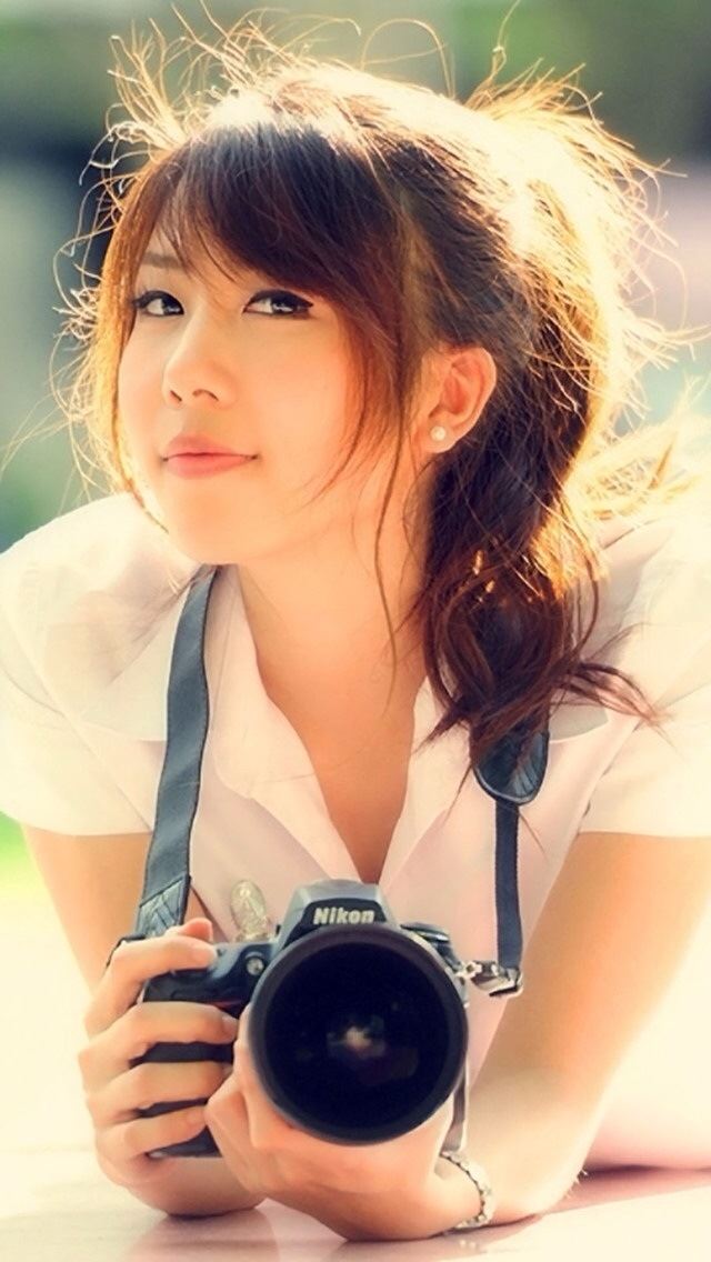 640x1136 Camera Girl - camera iPhone Wallpaper
