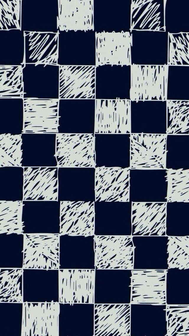 640x1136 Blue and white checkered background - aesthetic iPhone Wallpaper