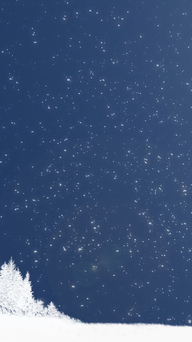 640x1136 Minimal Winter - snowflake iPhone Wallpaper
