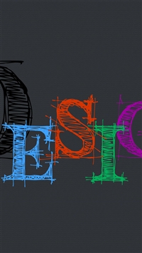 Design typography wallpaper