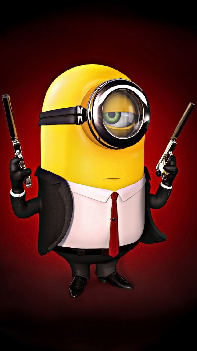 640x1136 Hitman minion -  iPhone Wallpaper