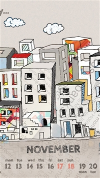 November Calendar wallpaper