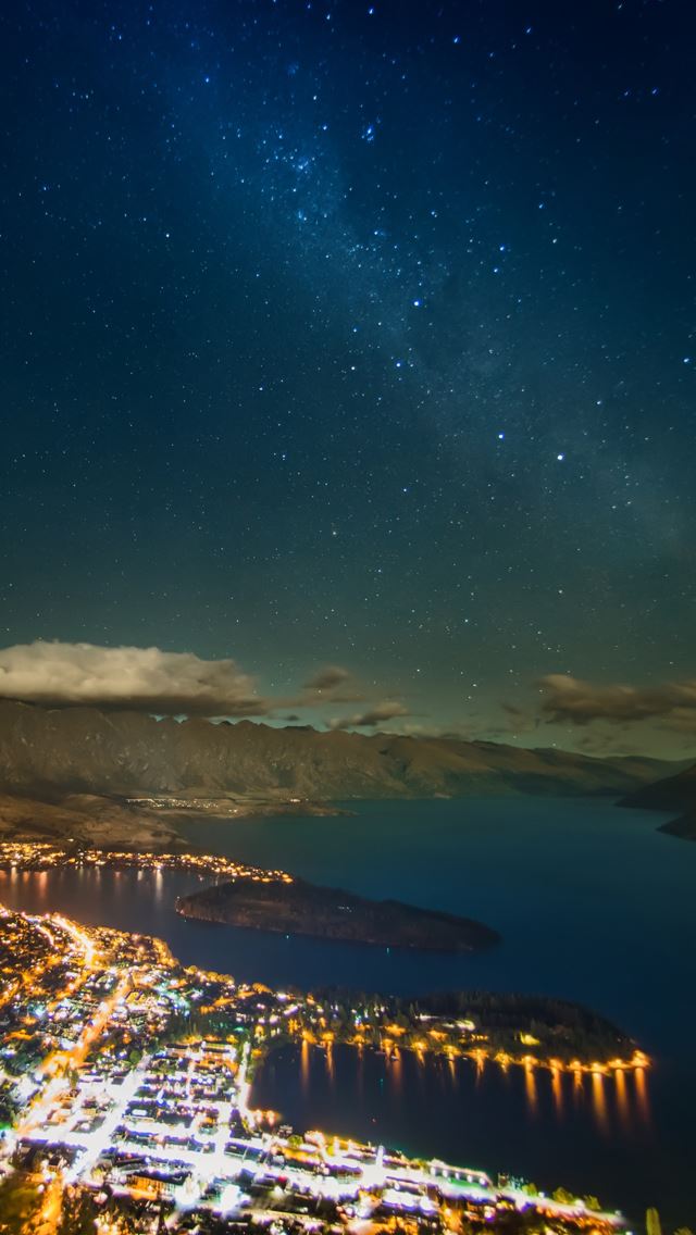640x1136 Milky way over queenstown - queenstown iPhone Wallpaper