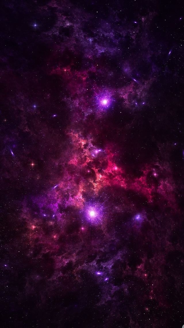 640x1136 Purple Stars -  iPhone Wallpaper