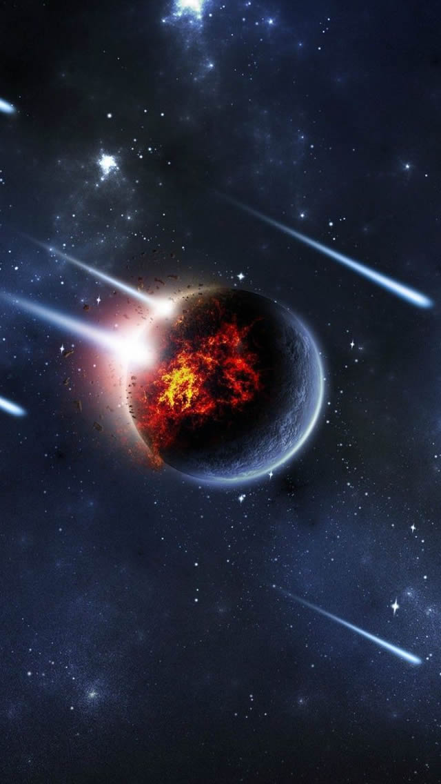 Meteor Shower iPhone wallpaper 