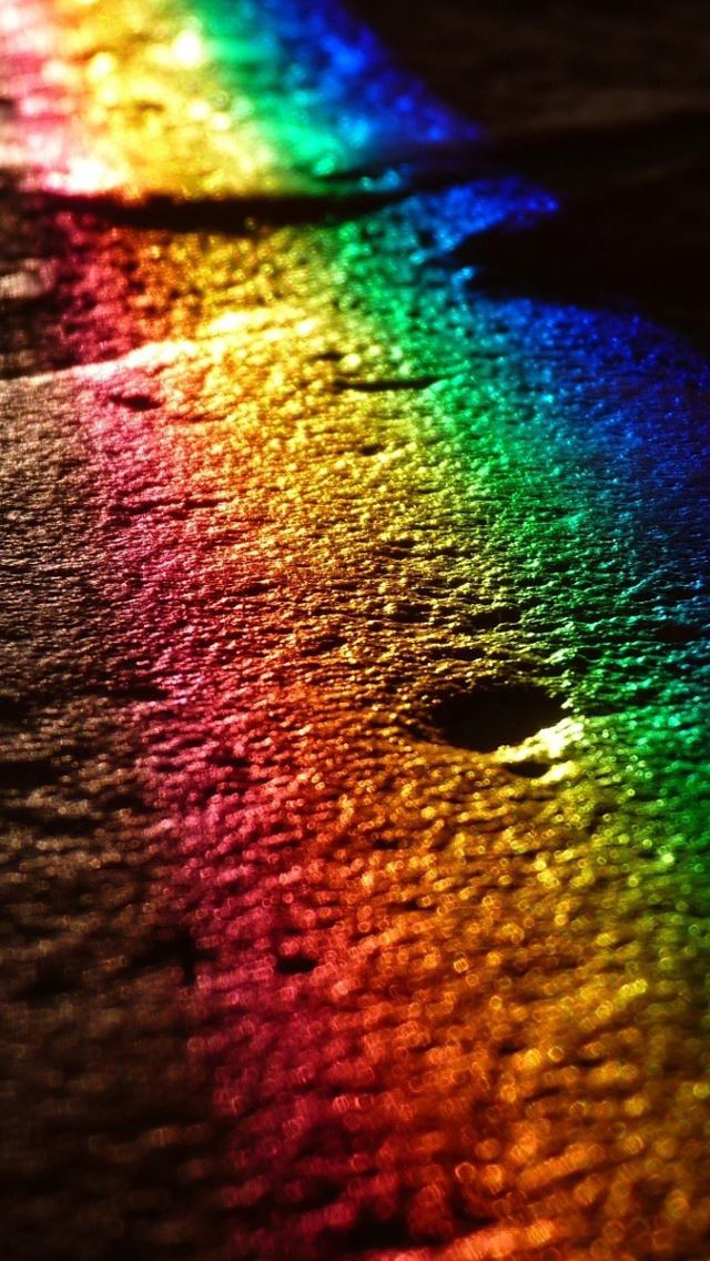 640x1136 Rainbow reflection - rainbow iPhone Wallpaper