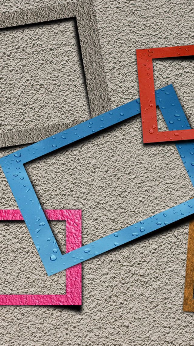 640x1136 Textured Picture Frames Digital Art - pink iPhone Wallpaper