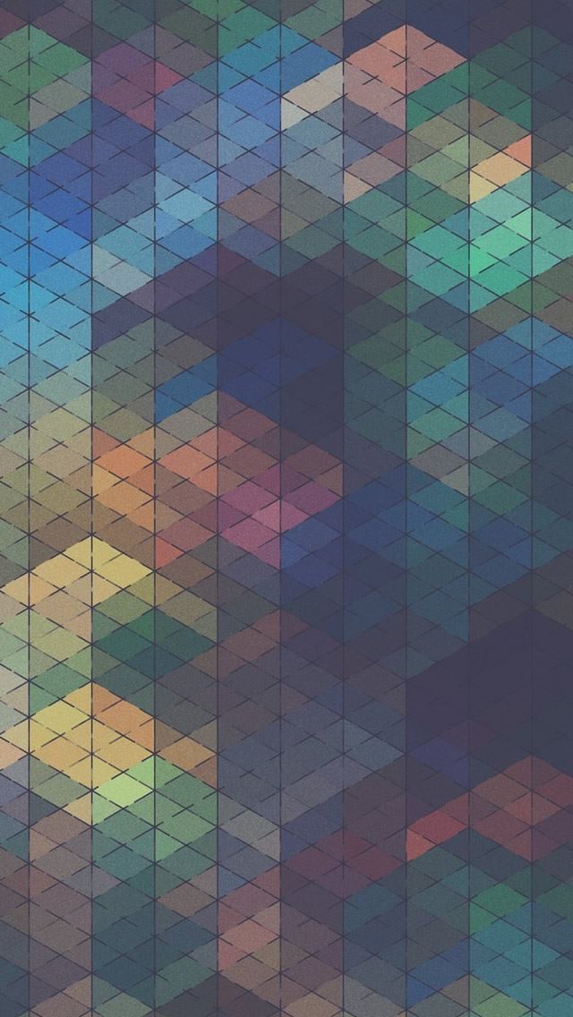 640x1136 Colorful Diamond Pattern Abstract - rhombus iPhone Wallpaper