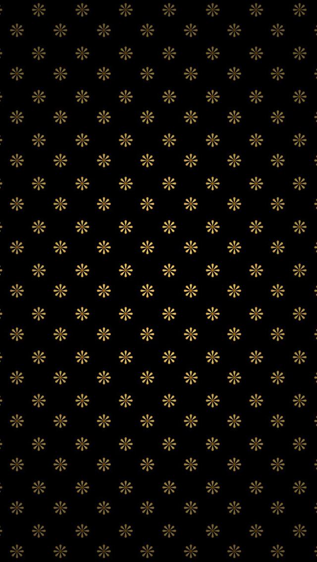 640x1136 Golden flowers pattern -  iPhone Wallpaper