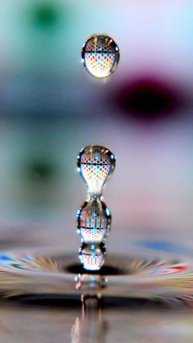 640x1136 Water Drop And Ripple - droplet iPhone Wallpaper