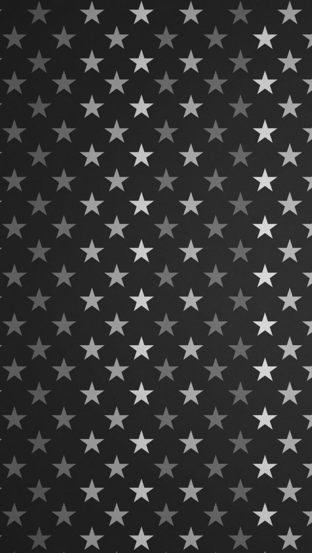 640x1136 Stars Pattern Black And White - pattern iPhone Wallpaper