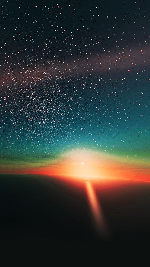 640x1136 star shining in the horizon -  iPhone Wallpaper