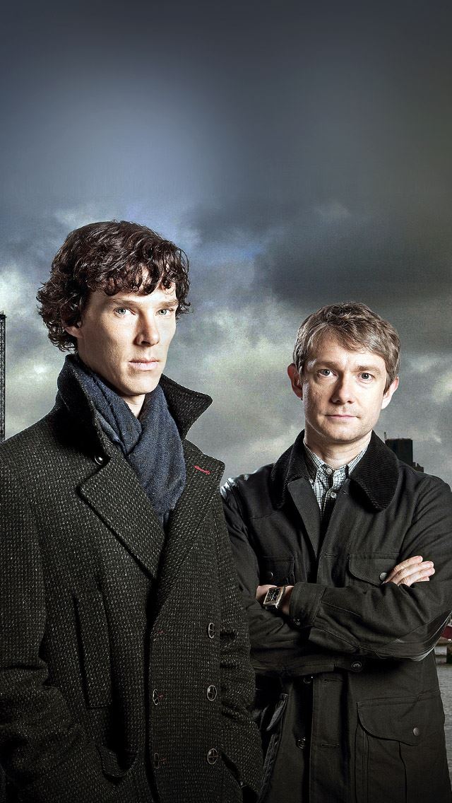 640x1136 Sherlock and John -  iPhone Wallpaper