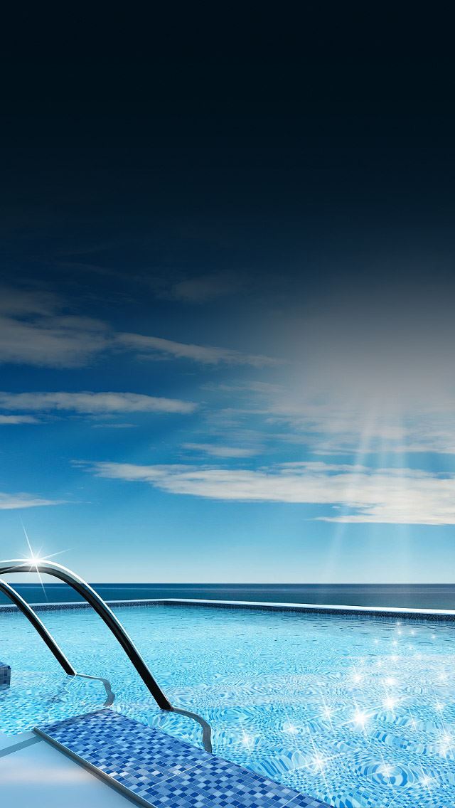 640x1136 shiny swimming pool  -  iPhone Wallpaper