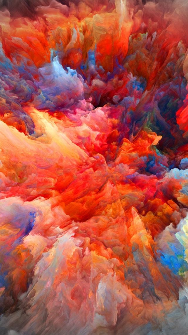 640x1136 Explosion Of Colors - explosion iPhone Wallpaper