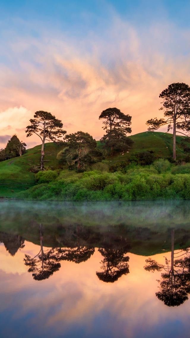 640x1136 Hobbiton In The Morning - hobbiton iPhone Wallpaper