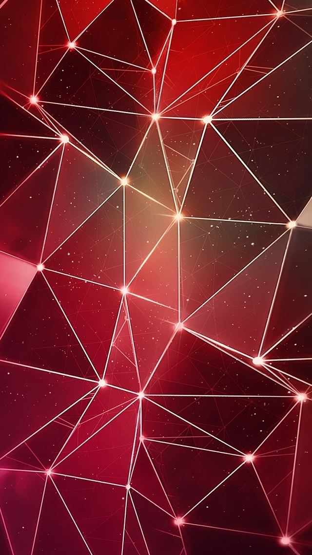 640x1136 red triangle lights -  iPhone Wallpaper