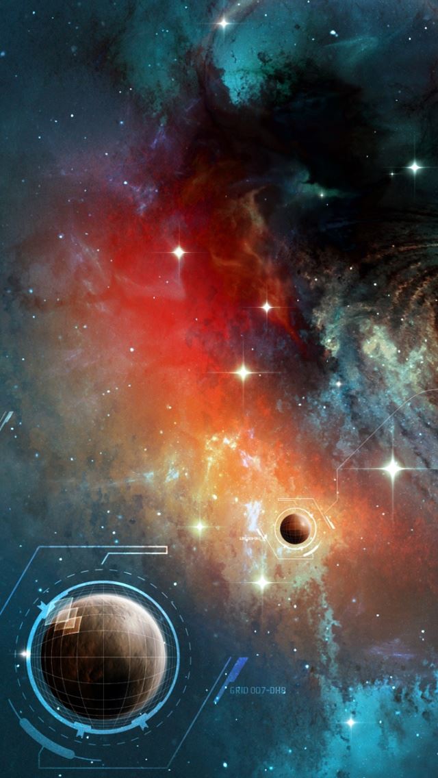 640x1136 Space Horizon - nebula iPhone Wallpaper