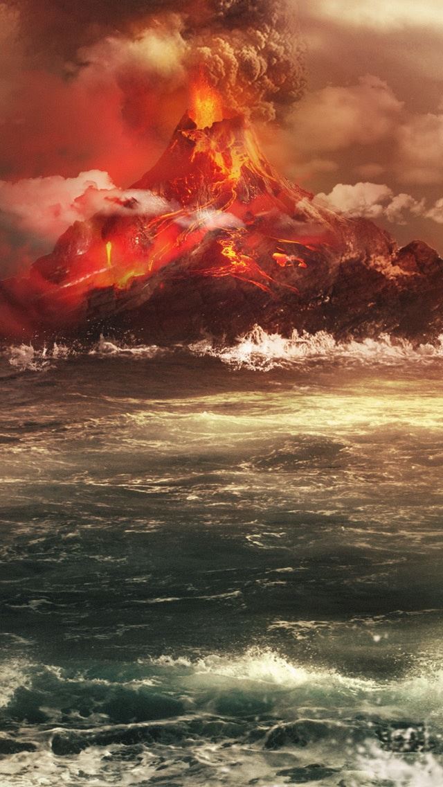 640x1136 Volcano -  iPhone Wallpaper