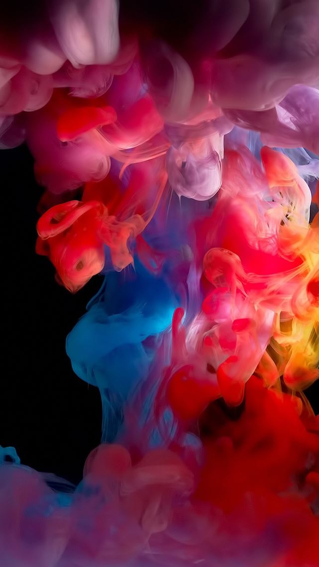 640x1136 Colorful smoke -  iPhone Wallpaper