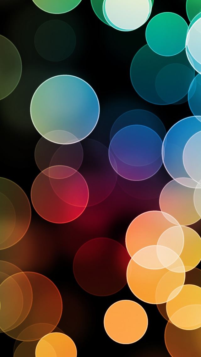 640x1136 Colorful Bokeh - circle iPhone Wallpaper