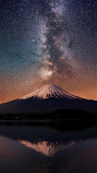 Milky Way Over Mt Fuji wallpaper