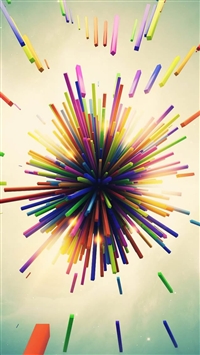 Color Explosion 3D wallpaper