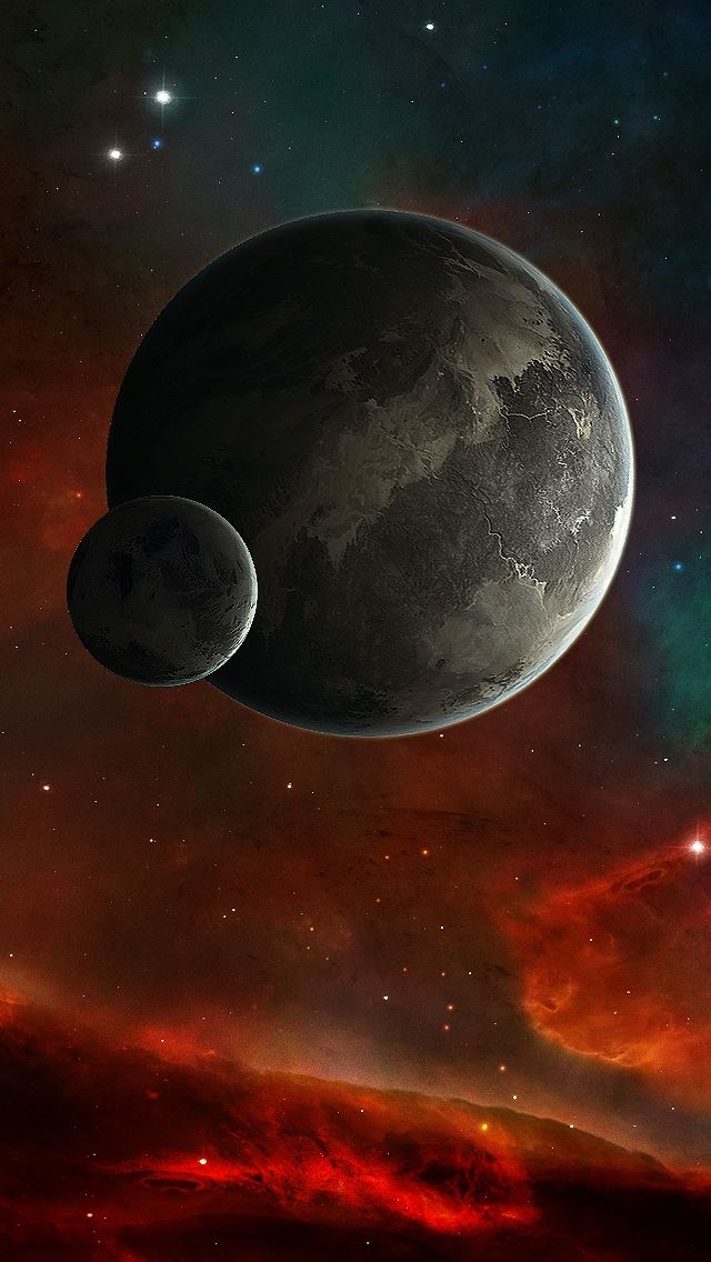 640x1136 Fire In Space - nebula iPhone Wallpaper