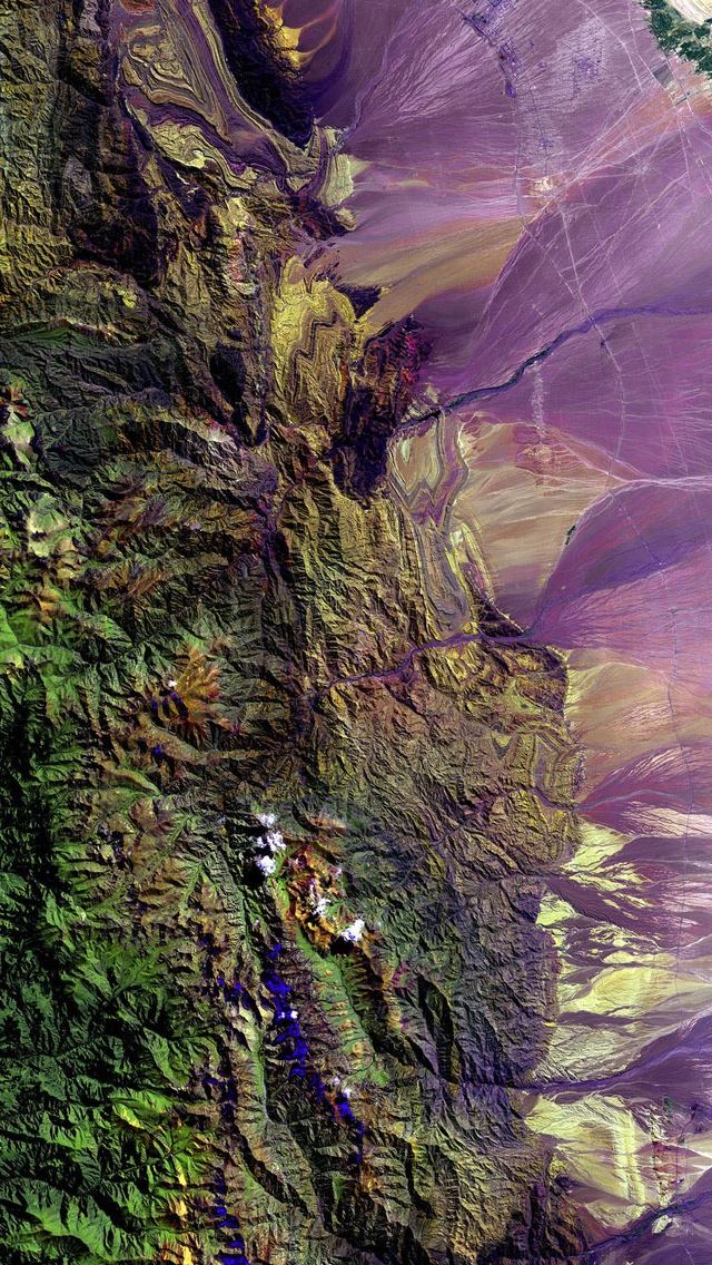 640x1136 Mountains From Space Nature - space iPhone Wallpaper