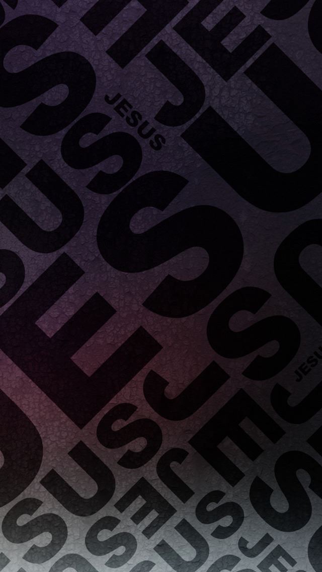 640x1136 Jesus - word iPhone Wallpaper
