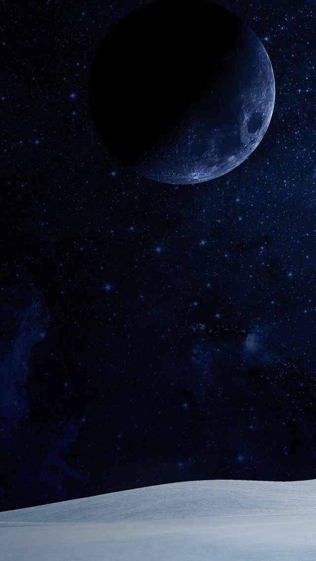 640x1136 Moonlight - nightsky iPhone Wallpaper