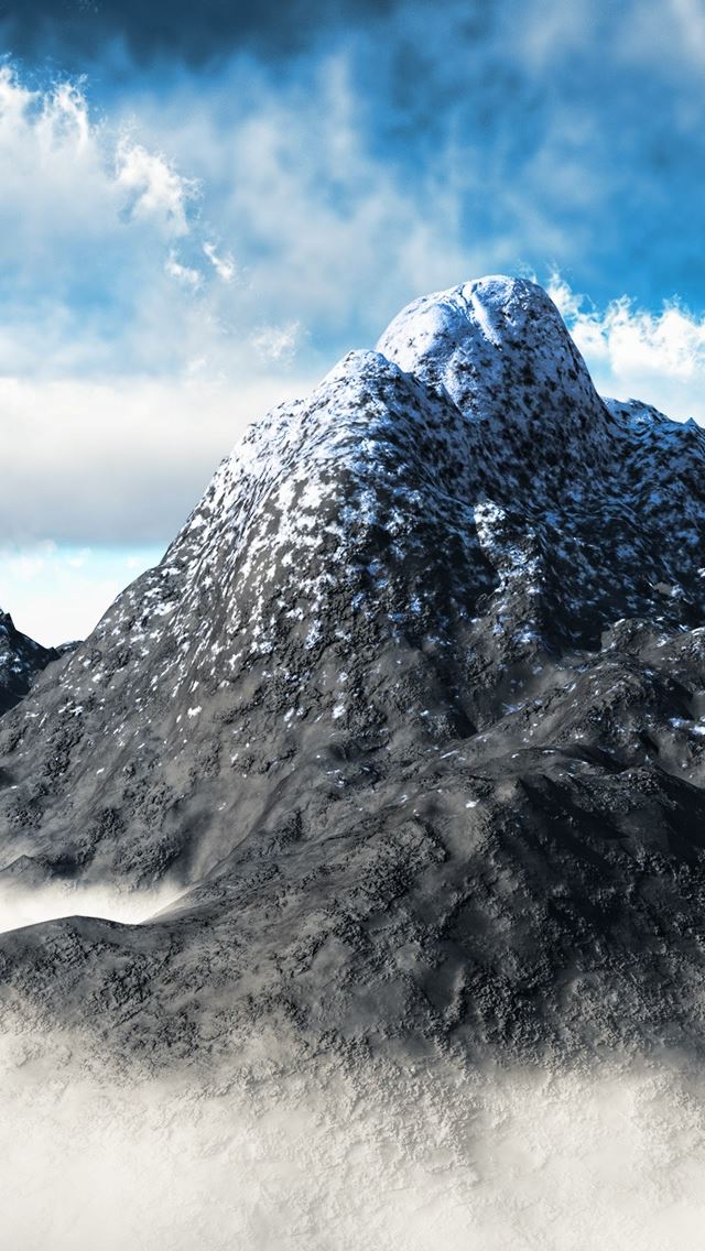 640x1136 Mountain Top In Clouds - mountain iPhone Wallpaper