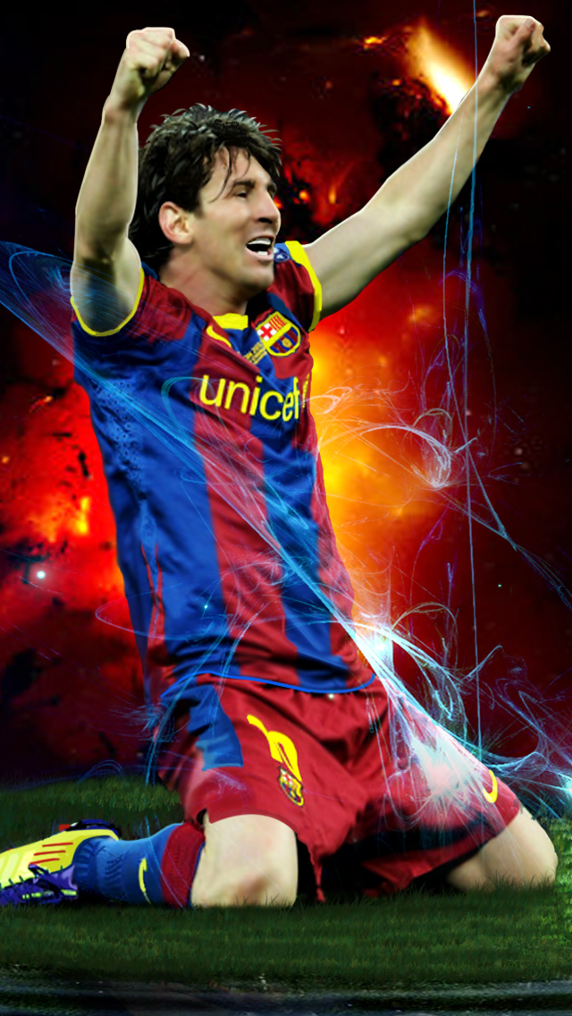 Messi Golden Football iPhone Wallpaper 4K iPhone Wallpapers Wallpaper  Download  MOONAZ