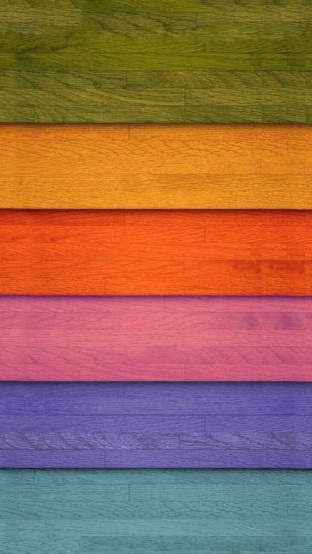 640x1136 Colorful Wooden Stripe - wooden iPhone Wallpaper