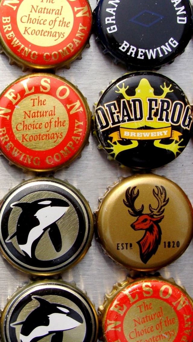 640x1136 Beer Caps - circle iPhone Wallpaper