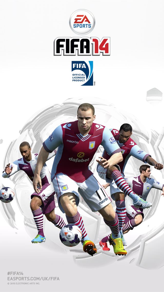 640x1136 FIFA 2014 Aston Villa  -  iPhone Wallpaper