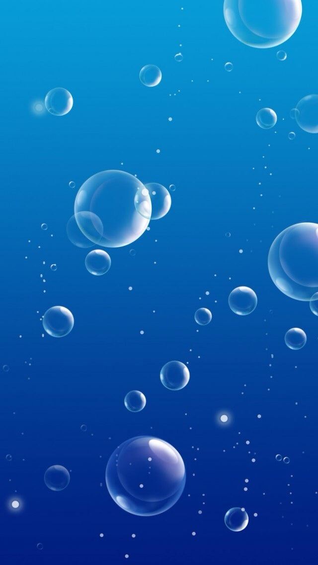640x1136 Blue bubble - bubble iPhone Wallpaper