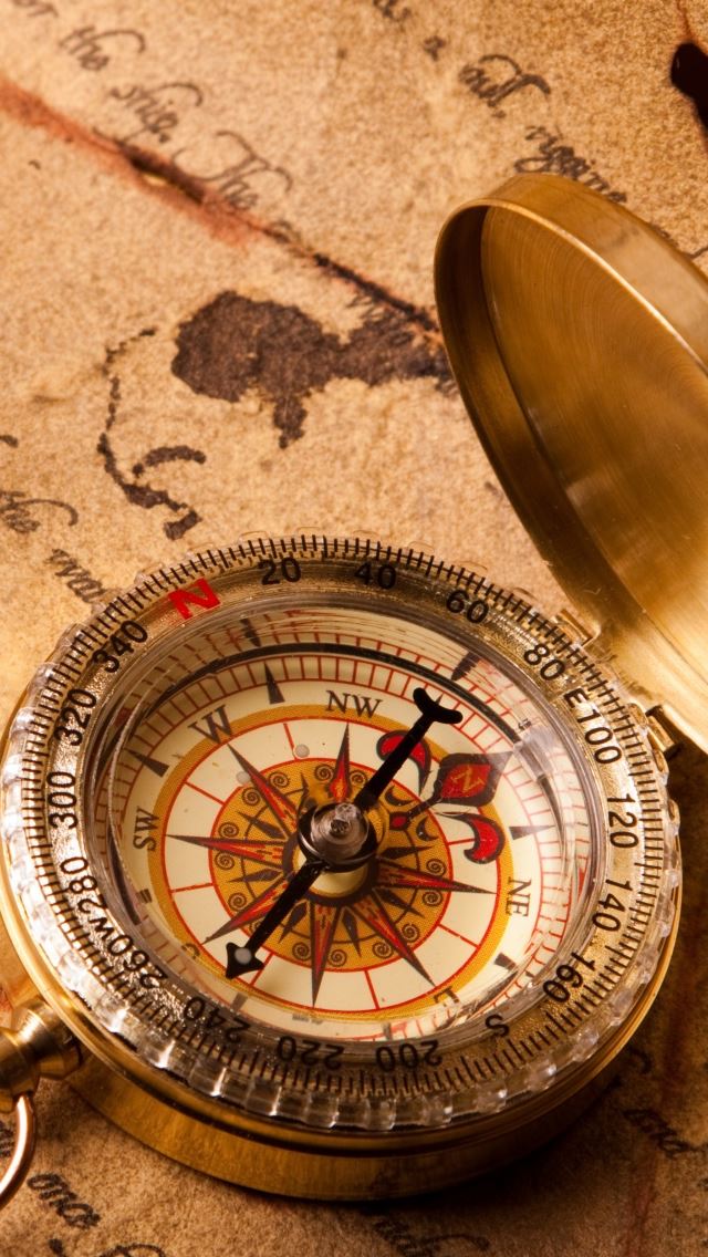 640x1136 Vintage Compass -  iPhone Wallpaper