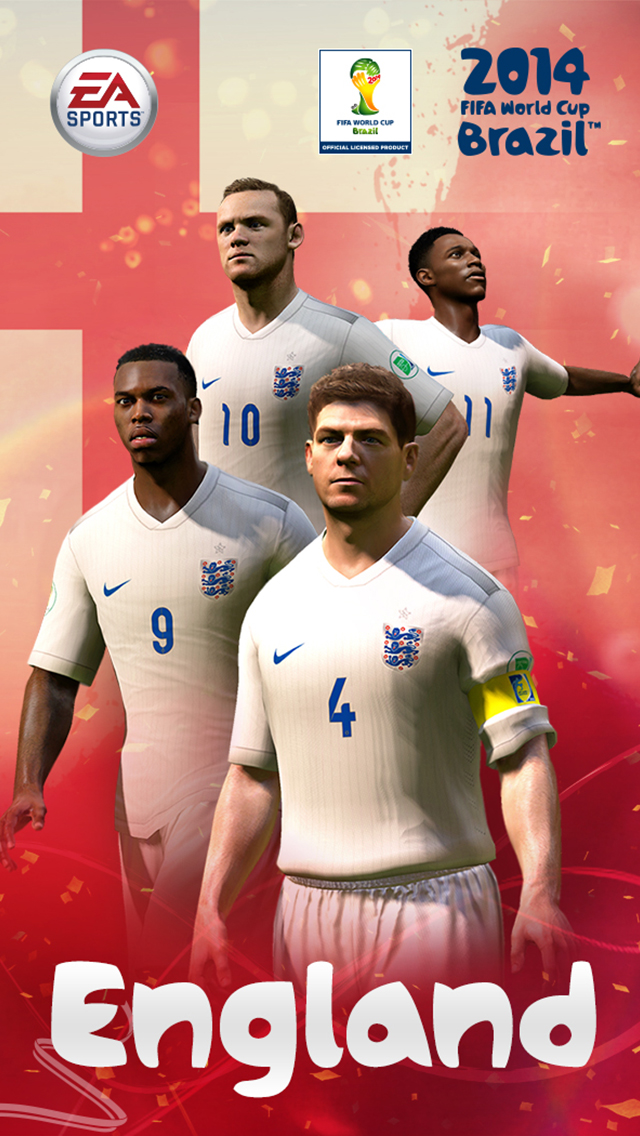 2014 FIFA England Team iPhone wallpaper 