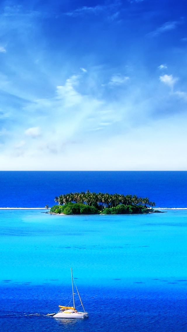 640x1136 Island - sea iPhone Wallpaper